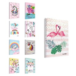 Çınar Defter - Çınar Defter Dream Spiralli Pp Kapak A4 72 Yaprak Kareli