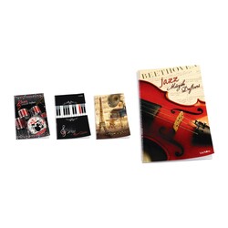 Çınar Defter - Çınar Defter Müzik Defteri Jazz Spiralli Karton Kapak 30 Yaprak