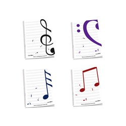 Çınar Defter - Çınar Defter Müzik Defteri Spiralli Pp Kapak 30 Yaprak