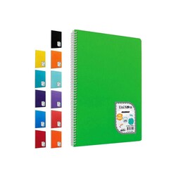 Çınar Defter - Çınar Defter Okul Defteri Colormaxi Spiralli Plastik Kapak A4 96 Yaprak Kareli