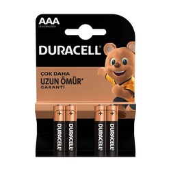 Duracell Lr03 İnce Kalem Pil AAA 4'lü Kart - Thumbnail