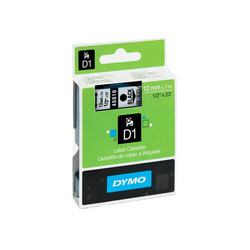 Dymo - Dymo Şeffaf Siyah Şerit D1 12x7 m (1)