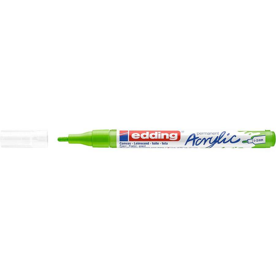 Edding 5300 Akrilik Markör İnce Uçlu Sarı-Yeşil