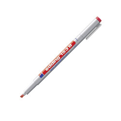 Edding - Edding Asetat Kalemi Silinebilir 1-3 mm Kesik Uç Kırmızı
