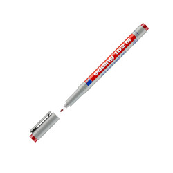 Edding - Edding Asetat Kalemi Silinebilir 1.0 mm Kırmızı