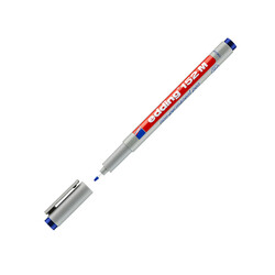 Edding - Edding Asetat Kalemi Silinebilir 1.0 mm Mavi
