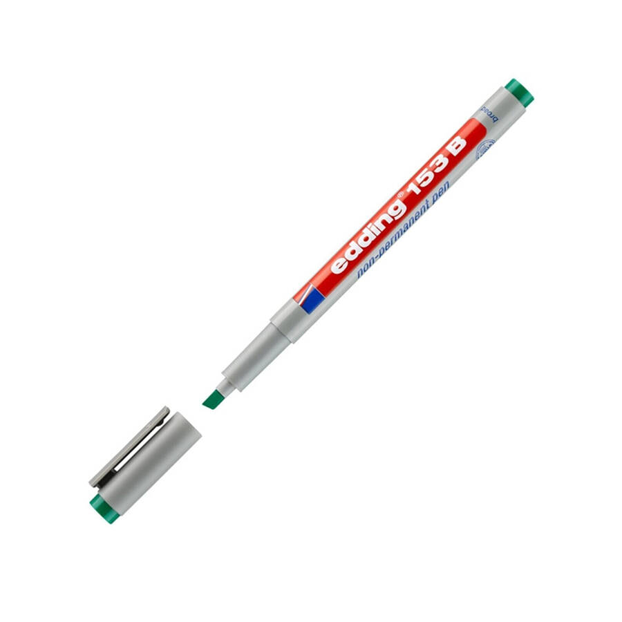 Edding Asetat Kalemi Silinebilir 1-3 mm Kesik Uç Yeşil