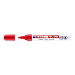 Edding - Edding 4095 Likit Tebeşir Kalemi Kırmızı
