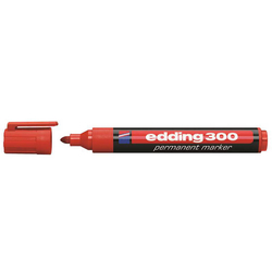 Edding - Edding E-300 Permanent Markör Yuvarlak Uçlu Kırmızı