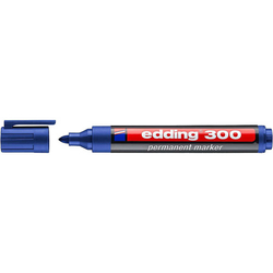 Edding - Edding E-300 Permanent Markör Yuvarlak Uçlu Mavi