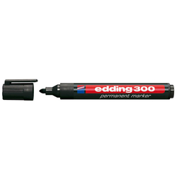 Edding - Edding E-300 Permanent Markör Yuvarlak Uçlu Siyah