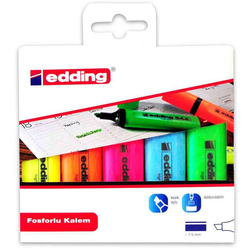 Edding - Edding Fosforlu Kalem Karışık Set (1)