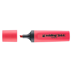 Edding - Edding Fosforlu Kalem Kırmızı