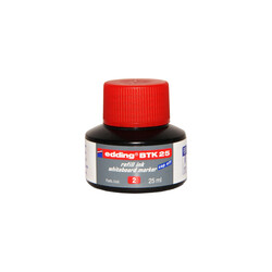 Edding - Edding BTK 25 Tahta Kalem Mürekkebi 25 ml Kırmızı