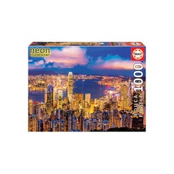 Educa - Educa Puzzle Hong Kong Neon 1000 Parça