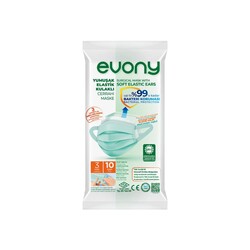 Evony - Evony Yumuşak Elastik Kulaklı Cerrahi Maske 10'lu Poşet