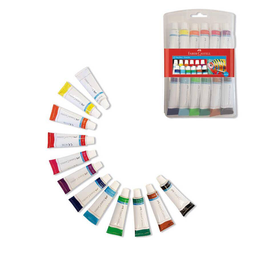 Faber Castell Guaj Boya 12 ml 12'li Tüp 