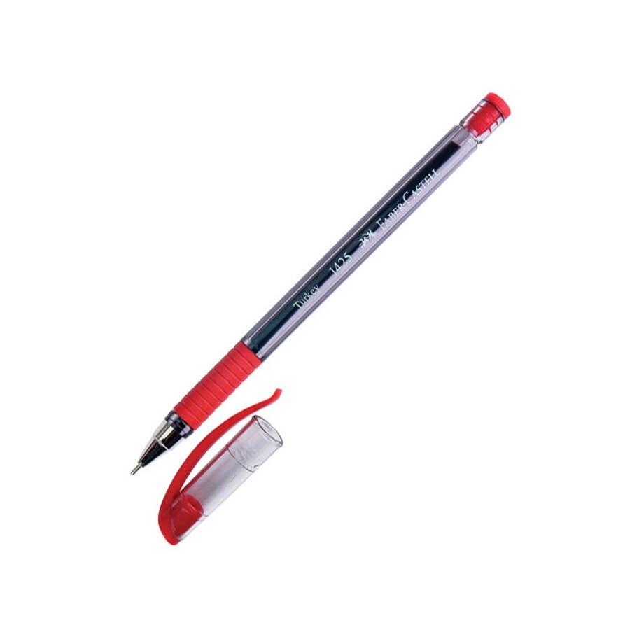 Faber Castell 1425 İğne Uçlu Tükenmez Kalem 0.7 mm Kırmızı