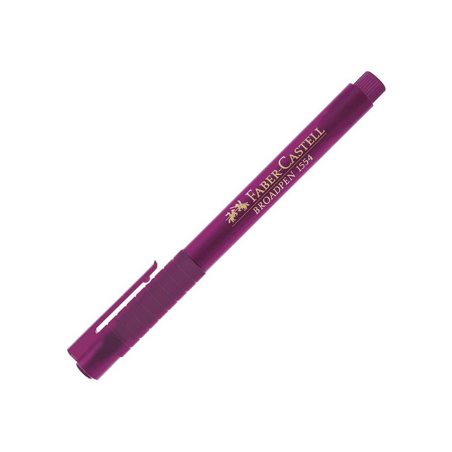 Faber Castell 1554 Broadpen Keçeli Kalem İnce Uç 0.8 mm Magenta