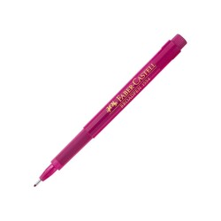 Faber-Castell - Faber Castell 1554 Broadpen Keçeli Kalem İnce Uç 0.8 mm Pembe 