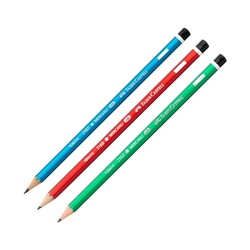 Faber-Castell - Faber Castell 2160 Köşeli Mercanlı Kurşun Kalem