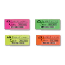 Faber-Castell - Faber Castell Candy Plastik Kılıflı Silgi