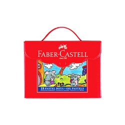 Faber-Castell - Faber Castell Redline Çantalı Pastel Boya 18'li