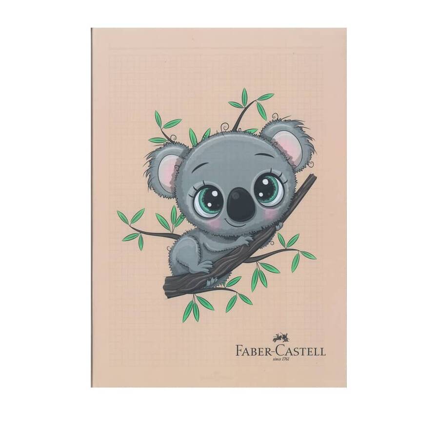 Faber-Castell Defter Dikişli Pp Kapak Koala A4 100 Yaprak Çizgili