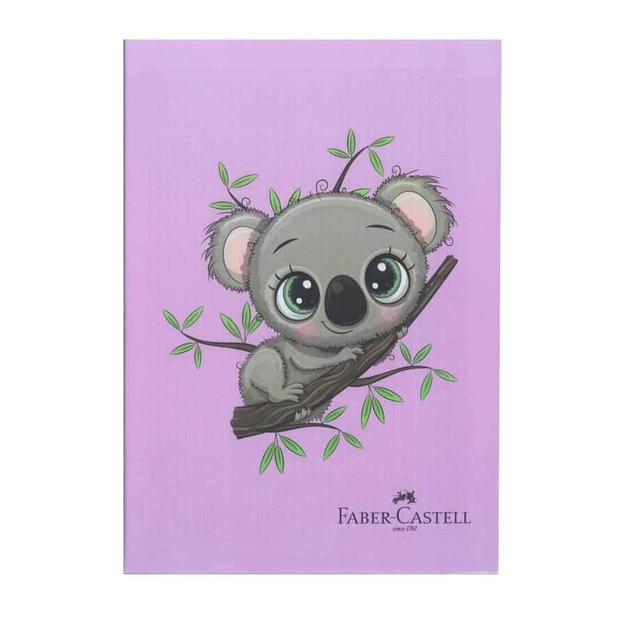 Faber-Castell Defter Dikişli Pp Kapak Koala A4 100 Yaprak Çizgili