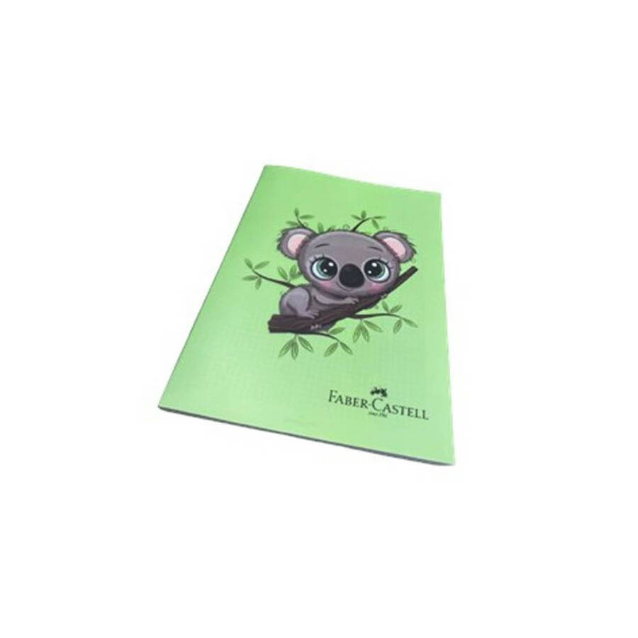 Faber Castell Defter Dikişli Pp Kapak Koala A4 80 Yaprak Kareli