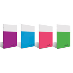 Faber-Castell - Faber Castell Smart Dikişli Plastik Kapak Kareli Defter A4 80 Yaprak (1)