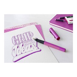 Faber-Castell Dolma Kalem Grip 2010 M Pembe-Turuncu - Thumbnail