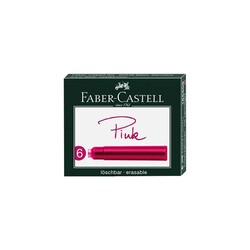 Faber-Castell Dolma Kalem Kartuş Pembe 6'lı - Thumbnail