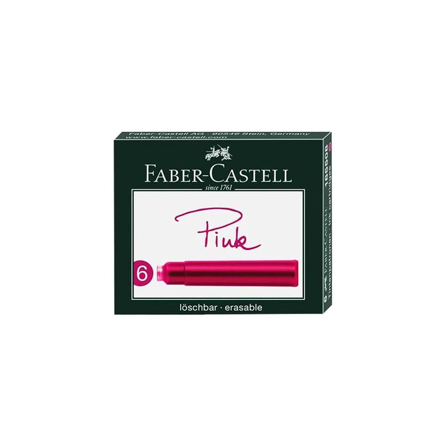 Faber-Castell Dolma Kalem Kartuş Pembe 6'lı