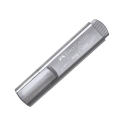 Faber Castell Fosforlu Kalem 46 Metalik Gümüş Shinny Silver - Thumbnail