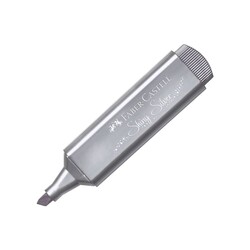 Faber Castell Fosforlu Kalem 46 Metalik Gümüş Shinny Silver - Thumbnail