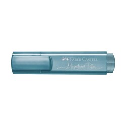 Faber-Castell Fosforlu Kalem 46 Metalik Mavi - Thumbnail