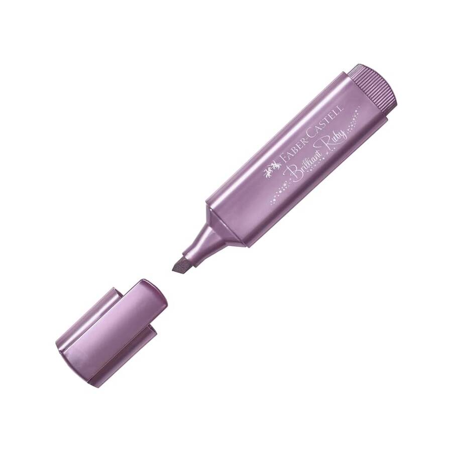 Faber Castell Fosforlu Kalem 46 Metalik Yakut Brilliant Ruby