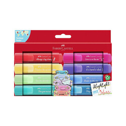 Faber-Castell - Faber-Castell Fosforlu Kalem Pastel 8 Renk