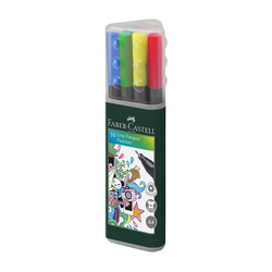 Faber-Castell - Faber Castell Grip Finepen Keçeli Kalem 0.4 mm 10'lu 5020151611