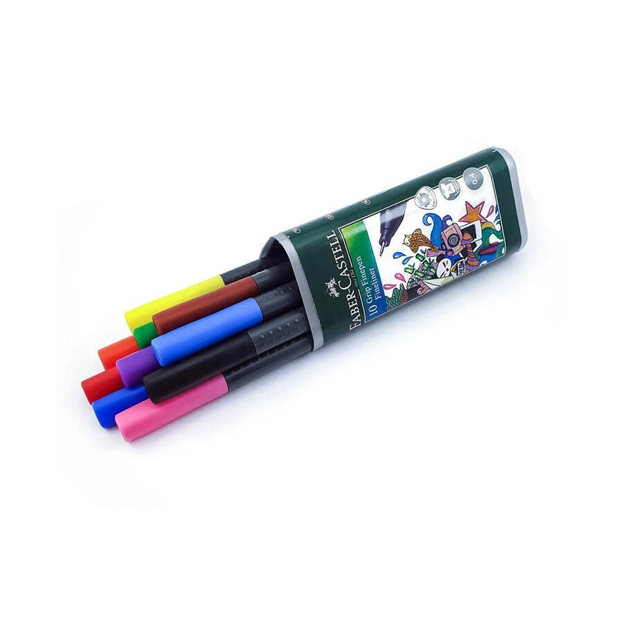 Faber Castell Grip Finepen Keçeli Kalem 0.4 mm 10'lu 5020151611