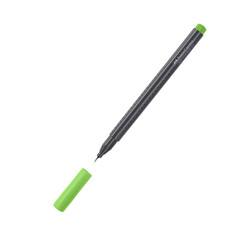 Faber-Castell - Faber Castell Grip Finepen Keçeli Kalem 0.4 mm Çim Yeşili