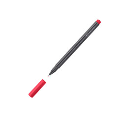 Faber Castell Grip Finepen Keçeli Kalem 0.4 mm Kırmızı - Thumbnail