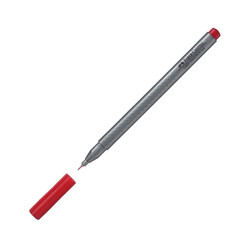 Faber Castell Grip Finepen Keçeli Kalem 0.4 mm Lal Kırmızı - Thumbnail