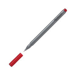 Faber-Castell - Faber Castell Grip Finepen Keçeli Kalem 0.4 mm Lal Kırmızı