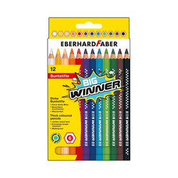 Eberhard Faber - Eberhard Faber Big Winner Jumbo Kuru Boya Kalemi 12li