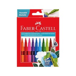 Faber-Castell - Faber-Castell Keçeli Kalem Comfort Bio Plastik Gövdeli Fırça Uç