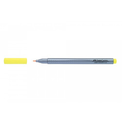 Faber-Castell - Faber-Castell Keçeli Kalem Finepen Grip 0.4 mm Sarı