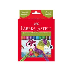 Faber-Castell - Faber-Castell Keçeli Kalem Fırça Uçlu Comfort 12'li