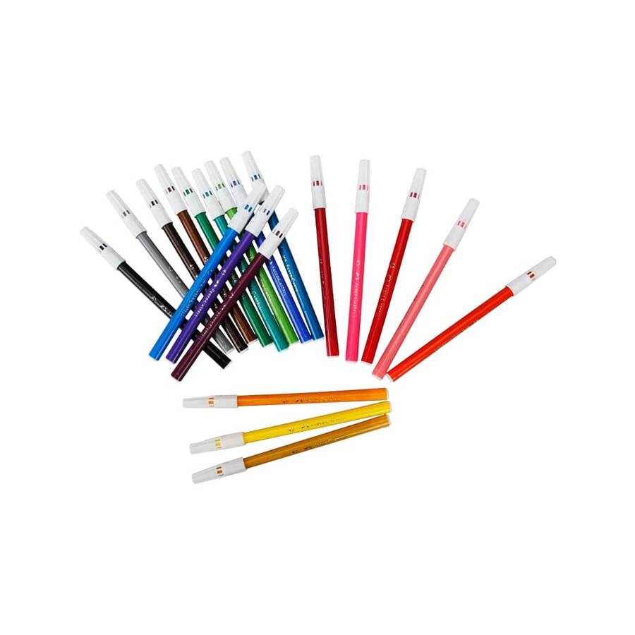 Faber-Castell Keçeli Kalem Yıkanabilir 20 Renk